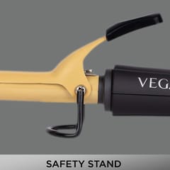 VEGA Ease Curl Hair Curler-19 mm With Ceramic Coated Barrel (VHCH-01), Black
