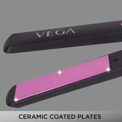 VEGA My Style Hair Straightener With Ceramic Coated Plates  (VHSH-14), Black