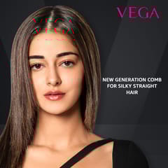 VEGA Hair Straightening Comb - Unisex (VHSC-03), Black
