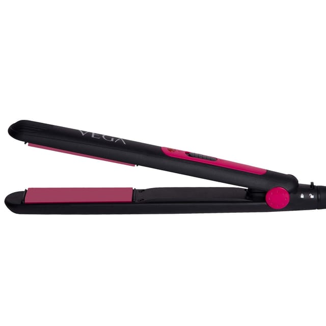 VEGA Diva Hair straightener With Ceramic Coated Floating Plates  (VHSH-17), Pink