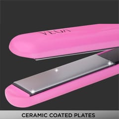 VEGA Fab Hair Straighener With Ceramic Coated Floating Plates (VHSH-15), Pink