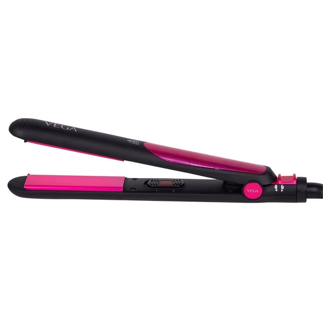 VEGA Silky Hair Straightener With Ceramic Coated Plates (VHSH-06), Pink