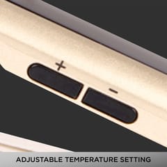 VEGA Pro-Ease Hair Straightener With Adjustable temperature and Wide Ceramic Coated Plates  (VHSH-22), Black