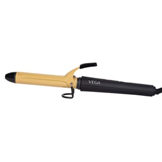 VEGA Ease Curl Hair Curler-25 mm With Ceramic Coated Barrel (VHCH-02), Black