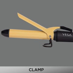 VEGA Ease Curl Hair Curler-25 mm With Ceramic Coated Barrel (VHCH-02), Black
