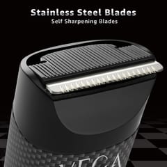 VEGA X2 Beard Trimmer For Men With Quick Charge, Black