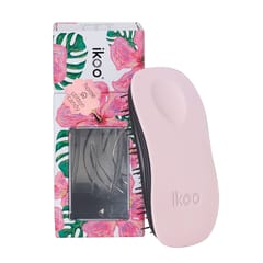ikoo Detangling, Scalp Massaging Hair Brush (Cotton Candy - Black Bristles)