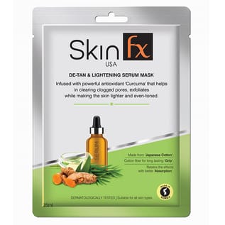 Skin Fx De-tan and Lightening  Women Serum Mask Pack of 1