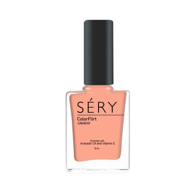 SERY ColorFlirt Nail Paint  Coral Crush, 10 ml