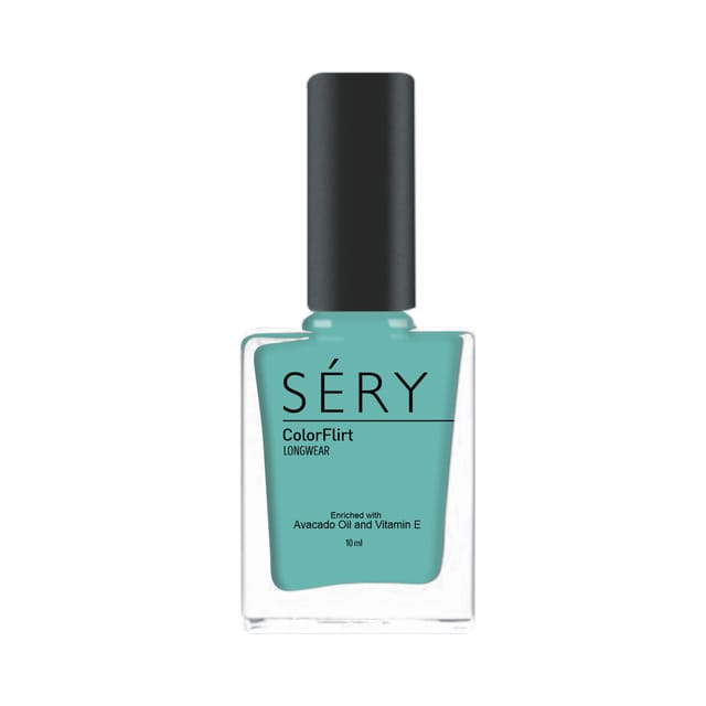 SERY ColorFlirt Nail Paint  Hawaiian Blue, 10 ml