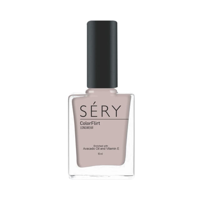 SERY ColorFlirt Nail Paint  Ash Grey, 10 ml
