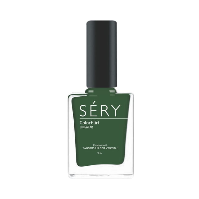 SERY ColorFlirt Nail Paint  Olive Thrill, 10 ml