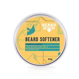 Beardhood Beard Softener For Men - Shea Butter and 6 Natural Oils, 50g