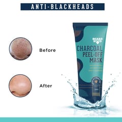 Beardhood Charcoal Peel Off Mask, 100g