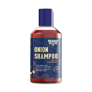 Beardhood Onion Shampoo With Caffeine For Hair Growth & Hairfall Control, 200ml