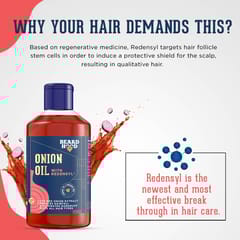 Beardhood Onion Oil with Redensyl for Hair Growth and Anti Hairfall , 250ml