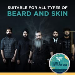 Beardhood All Natural Mustache And Beard Wax For Strong Hold, 30 gms