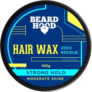 Beardhood Zero Residue Strong Hold Hair Wax 100g | Moderate Shine | Zero Toxin & Vegan