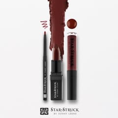 Star Struck 3 Piece Lip Set (Intense Matte Lip color,Liquid Lip Color,Lip Liner)