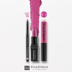 Star Struck 3 Piece Lip Set (Intense Matte Lip color,Liquid Lip Color,Lip Liner)