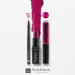 Star Struck 3 Piece Lip Set (Intense Matte Lip color,Liquid Lip Color,Lip Liner)