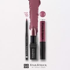 Star Struck 3 Piece Lip Set (Intense Matte Lip color,Liquid Lip Color,Lip Liner)