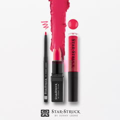 Star Struck 3 Piece Lip Set (Intense Matte Lip color,Liquid Lip Color,Lip Liner)