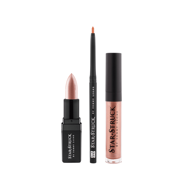 Star Struck 3 Piece Lip Set (Intense Matte Lip color,Liquid Lip Color,Lip Liner)