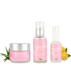 Immortal Aloe Face Cream & Facewash & Serum Combo