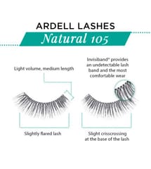 Natural Strip Lashes 105 Black-65002