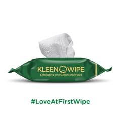 KleenOWipe Hypoallergenic Exfoliating & Deep Cleansing Face Care Wipes For Men & Women - 15 Pc Alcohol Free pH Balanced Soft Wipes